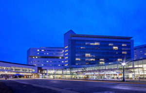 UVA Medical Center at Night
